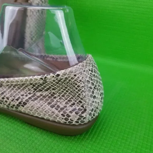 ✅Aerosoles Sherbet Faux Snake-Skin Ballet Flats Women's 9M Slip On Shoes - Picture 7 of 16